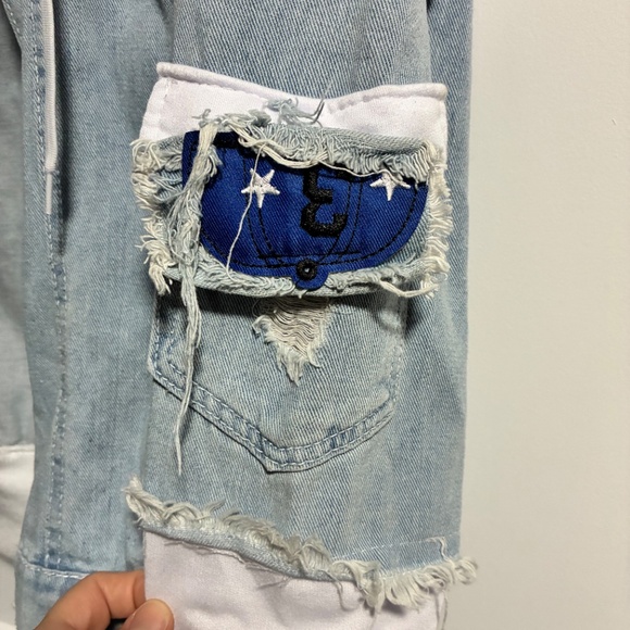 Girl's Unique denim jacket - Picture 3 of 11